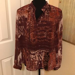 Forever 21 V-neck long sleeve blouse